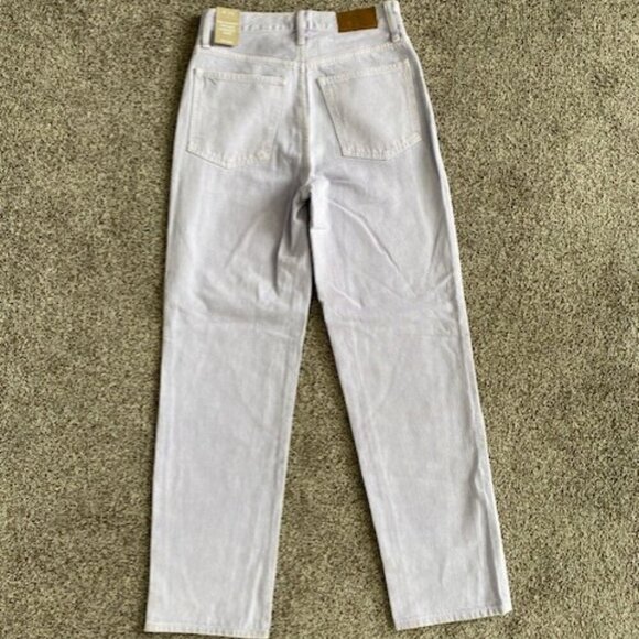 NWT Madewell Perfect Vintage Straight Leg Lilac Purple Denim Jeans Sz 25 - Picture 8 of 12